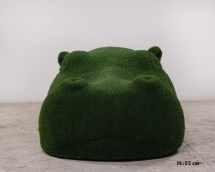 Топиари Бегемот в воде, h=55см - газон Есо Топиари Бегемот в воде, h=55см - газон Есо