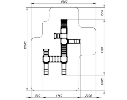Детская игровая площадка Королевство (Коты) ДИК 1.15.04-11 H=900, фото 6