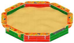 Песочница восьмигранная (Ракушки) - ИО 5.01.04-40, фото 2