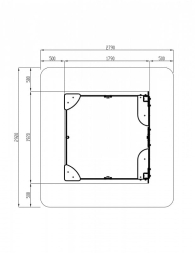 Песочница средняя с ограждением Королевство - ИО 5.15.01-01, фото 5