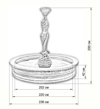 Фонтан Королевский и русалки в античной бронзе