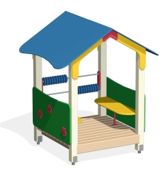 Домик-беседка Ромашки ПС-11 для детской площадки , фото 2 Домик-беседка Ромашки ПС-11 для детской площадки , фото 2