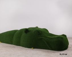 Топиари Бегемот в воде, h=60см - газон Есо, фото 4