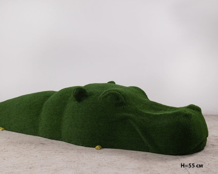 Топиари Бегемот в воде, h=60см - газон Есо, фото 4