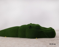 Топиари Бегемот в воде, h=60см - газон Есо, фото 6