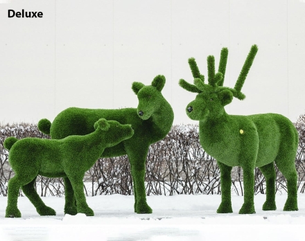 Топиари композиция олени 4 шт - газон Deluxe Green, фото 2