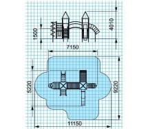 Детский игровой комплекс &quot;Теремок&quot; Т902-RC 