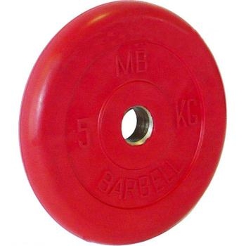 Диск обрезиненный цветной BARBELL 5 кг., d31мм, фото 1