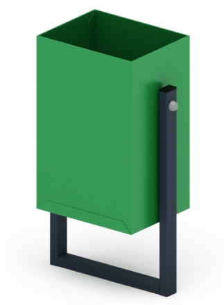 Урна прямоугольная (зеленая) - МФ 50.01.02-01, фото 2