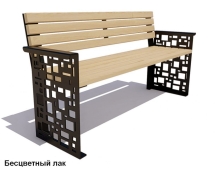 Скамейка уличная Барселона, Лиственница 1,8 м