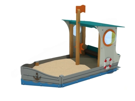 Песочница Кораблик для детской площадки, фото 1