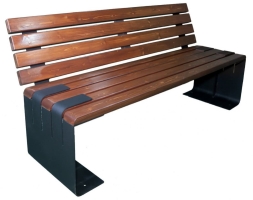 Скамейка уличная «Симферополь» без подлокотников, Лиственница 2 м, фото 5