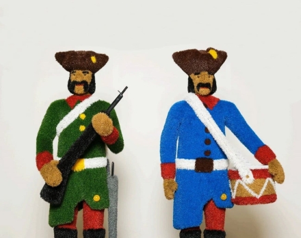 Топиари Композиция гусары, Ярополк и Светозар - газон Eco, h=180 см, фото 2