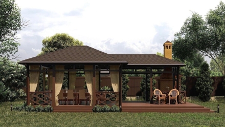 Прямоугольная беседка ХОЛИДЕЙ, фото 3