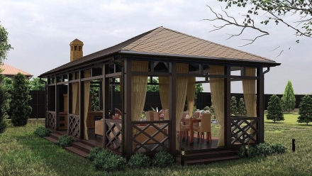 Прямоугольная беседка ХОЛИДЕЙ, фото 5