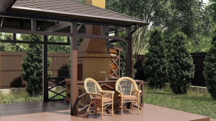 Прямоугольная беседка ХОЛИДЕЙ, фото 8