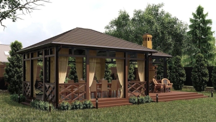 Прямоугольная беседка ХОЛИДЕЙ, фото 2