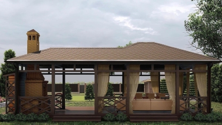 Прямоугольная беседка ХОЛИДЕЙ, фото 4