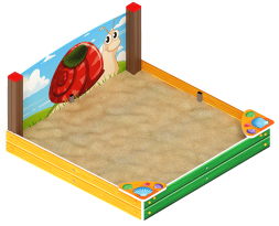 Песочница средняя с ограждением Улитка (Ракушки) - ИО 5.01.02-02, фото 1