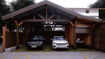 Навес для машин ФЕРНАН Премиум комплектация, фото 4