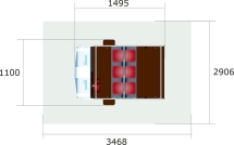Игровой макет Машина Скорая помощь ИМ247 для детских площадок