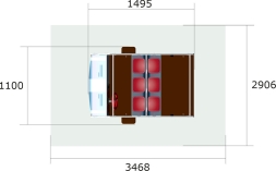Игровой макет Машина Скорая помощь ИМ247 для детских площадок, фото 3 Игровой макет Машина Скорая помощь ИМ247 для детских площадок, фото 3