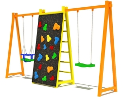 Детские качели Спорт 3.2 для детской площадки, фото 1