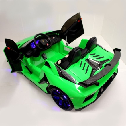 Электромобиль Lamborghini Aventador SVJ 24V зеленый, фото 8