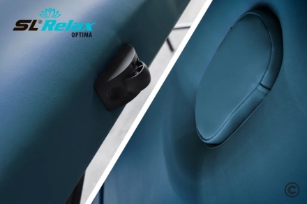 Массажный стол Relax optima синяя кожа, фото 4