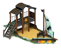 Детская игровая площадка Летучий Голландец Парусник ДИК 2.03.3.01-04 Н=1200, фото 4