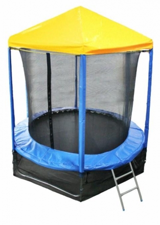 Батут OPTIFIT Like Blue 6ft 1,83 м с желтой крышей, фото 1