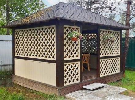 Прямоугольная беседка ШАТЕР, фото 1