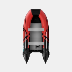 Gladiator B 370 AL LIGHT Красно-черный моторная лодка ПВХ Алюминиевый пайол, фото 3