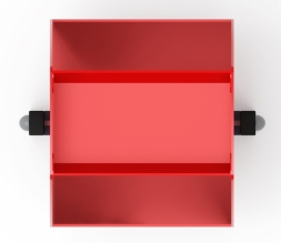 Урна с пепельницей (красная) - МФ 50.01.06-01, фото 3