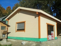 Навес для трех авто с хозблоком БАЛТИЯ Несущий каркас, фото 4