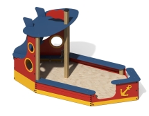Песочница Кораблик ПС-28 для детской площадки Песочница Кораблик ПС-28 для детской площадки
