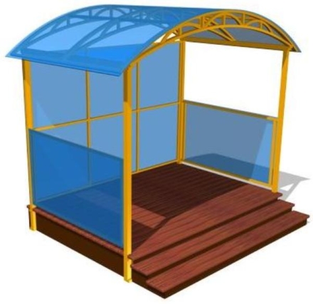 Навес теневой ТНПО2.3 ТН059 театральный, фото 1