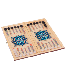 Нарды средние, с деревянными шашками, цветной рисунок, фото 1 Нарды средние, с деревянными шашками, цветной рисунок, фото 1