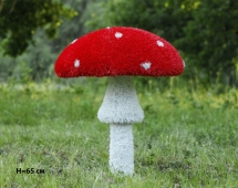 Топиари гриб Мухомор стройный, h=65 см - газон Eco