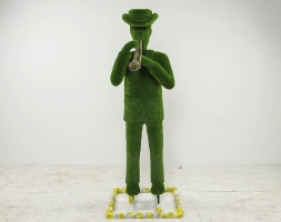 Топиари городской музыкант с трубой - газон Eco, фото 2