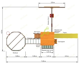 Детская площадка IgraGrad Панда Фани Gride с WorkOut, фото 4
