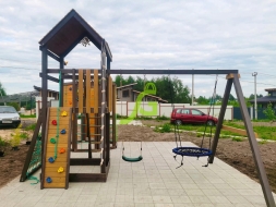 Детская площадка IgraGrad Панда Фани Gride с WorkOut, фото 7