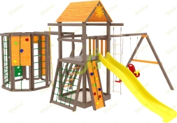 Детская площадка IgraGrad Панда Фани Gride с WorkOut, фото 2