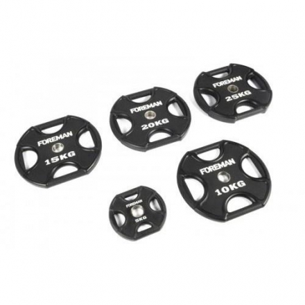 Диск X-Training уретановый FOREMAN FM/UPX-15KG-BK (15 кг), фото 2
