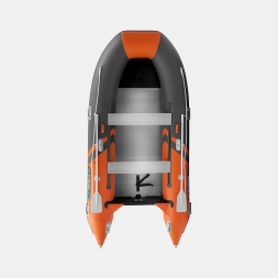 Gladiator B 370 AL LIGHT Оранжево-темносерый моторная лодка ПВХ Алюминиевый пайол, фото 4