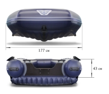 Лодка ПВХ Флагман DK 500 НДНД надувная под мотор Лодка ПВХ Флагман DK 500 НДНД надувная под мотор