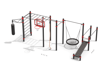 Воркаут площадка по проекту WP-009/20 "Шеломово", фото 1