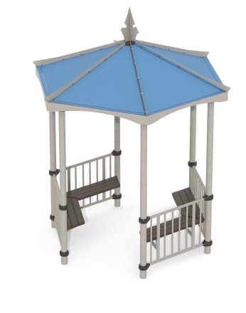 Беседка с сиденьями Romana 301.01.00 для парка, фото 3