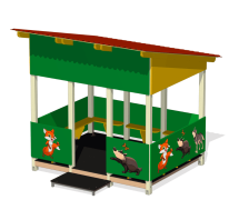 Теневой навес Лес мини ПС-82 3,25х3,1 для детской площадки Теневой навес Лес мини ПС-82 3,25х3,1 для детской площадки