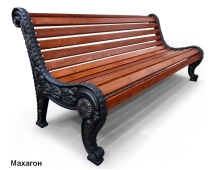 Скамейка чугунная Город, Лиственница 2,5 м Скамейка чугунная Город, Лиственница 2,5 м